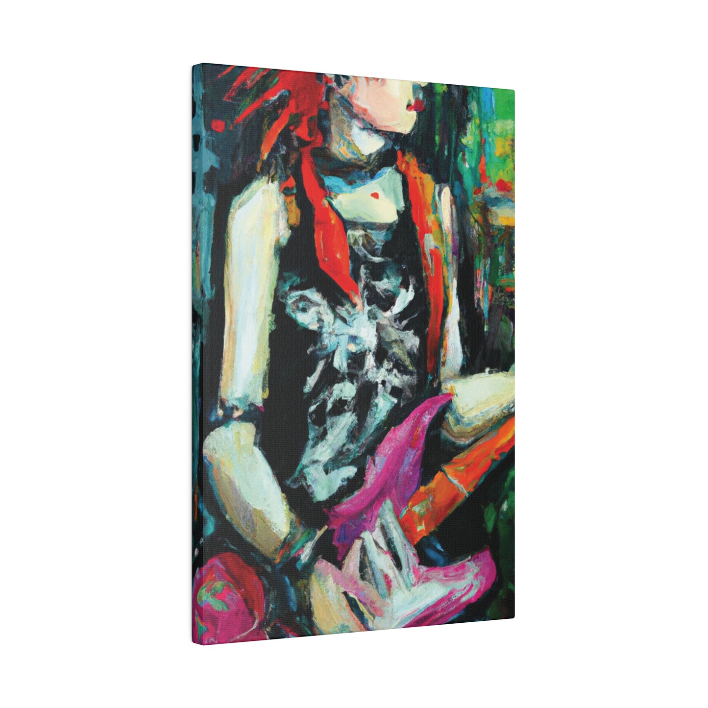 7134X - Rockstar Oil Painting Style Print | Poster | Home Decor | Wall Art | Music Art | Canvas