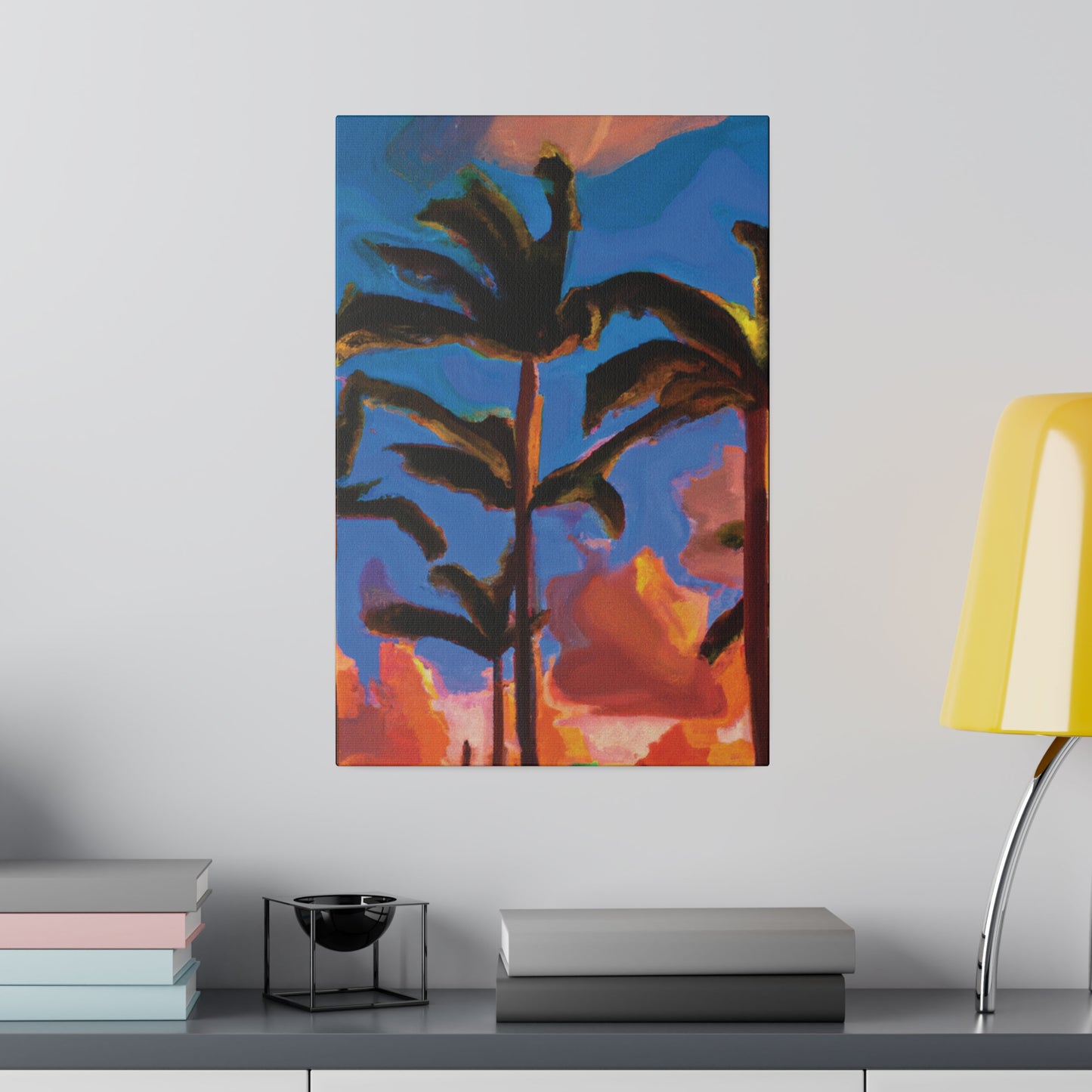 4464U - Miami Beach Sunset Painting Print | Miami | Beach | Sunset | Poster | Home Decor | Wall Art | Canvas