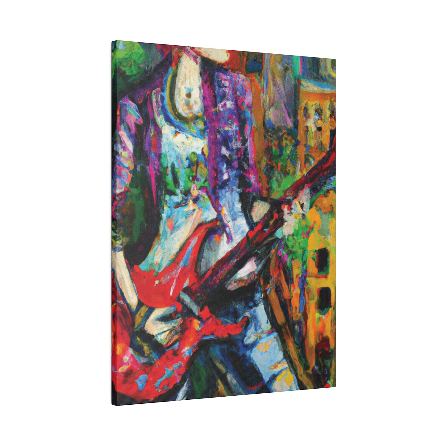 8263J - Rockstar Oil Painting Style Print | Poster | Home Decor | Wall Art | Music Art | Canvas