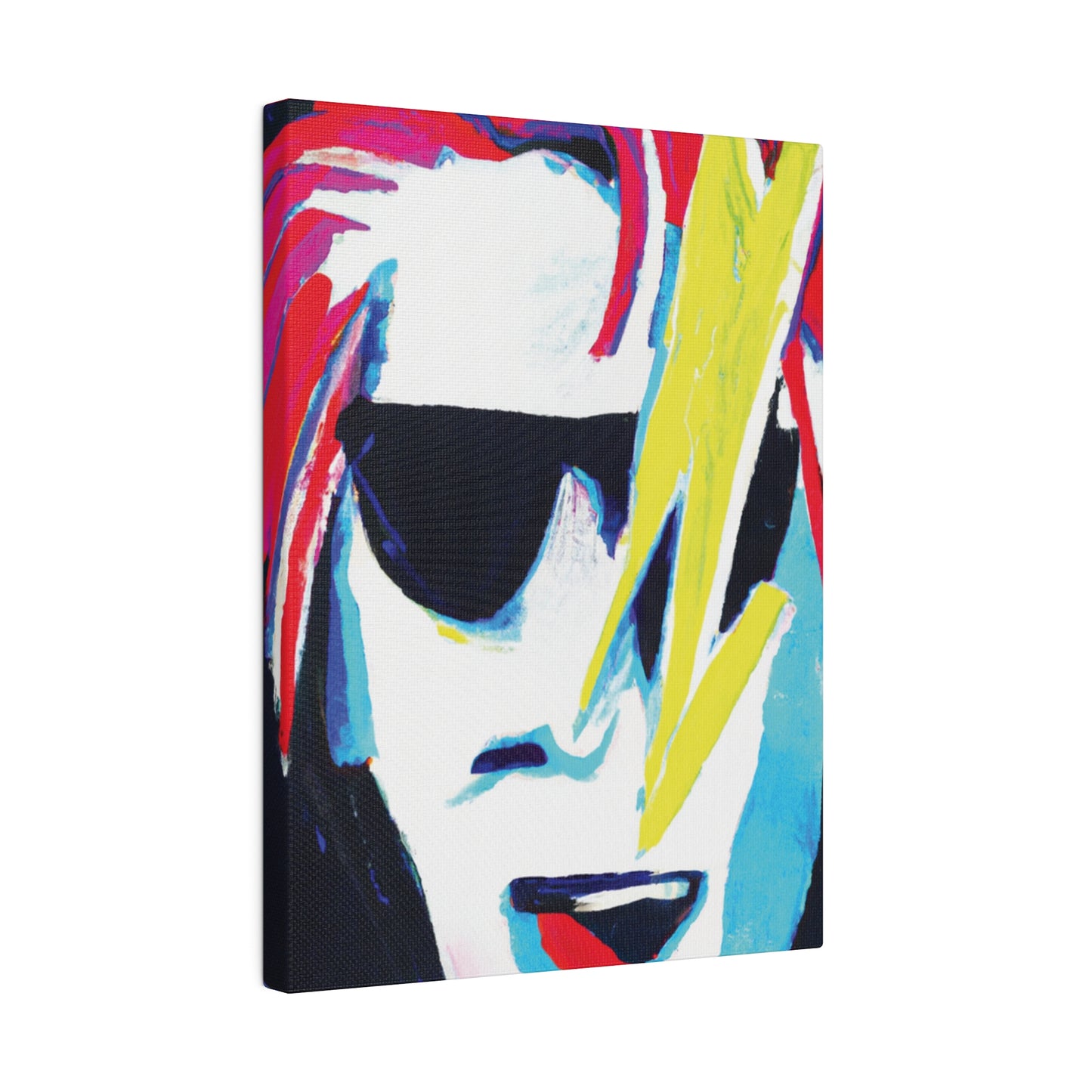 6481K - Rockstar Painting Print | Face | Abstract | Poster | Home Decor | Wall Art | Music Art | Canvas