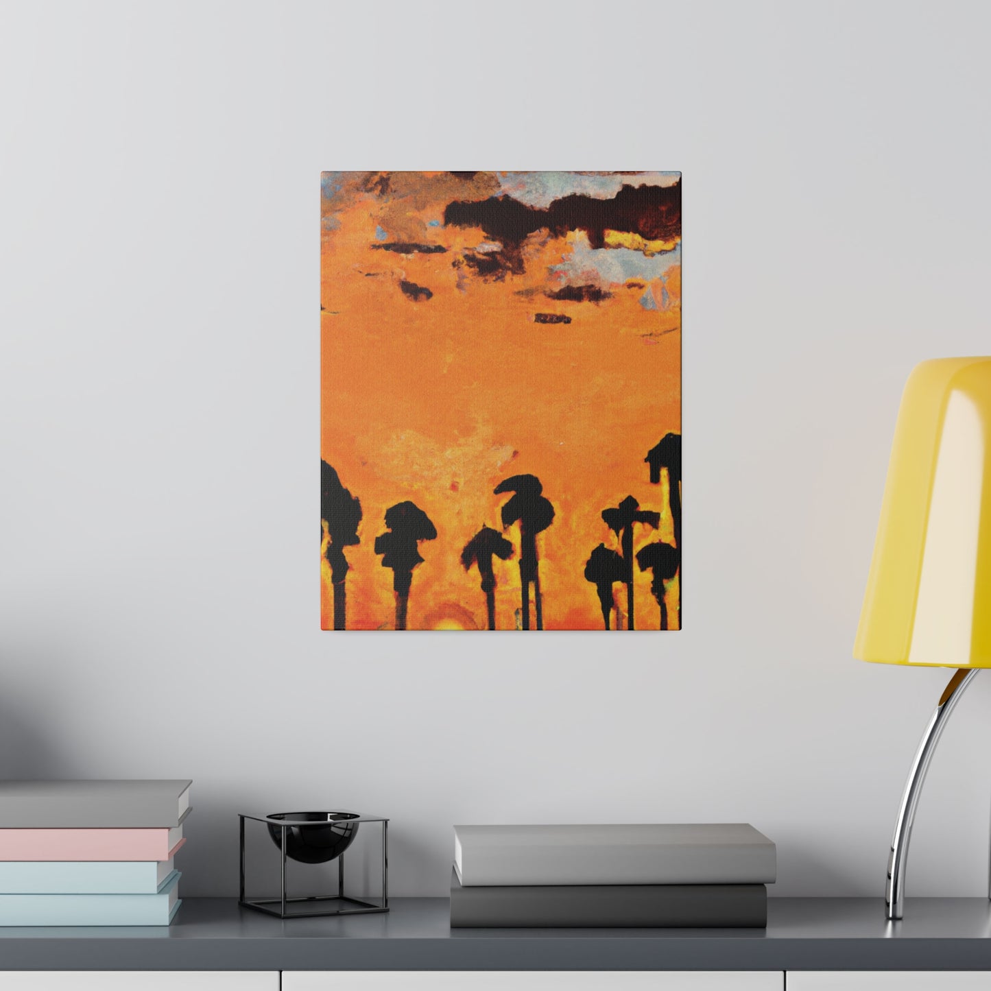 3231S - Miami Beach Sunset Painting Print | Miami | Beach | Sunset | Poster | Home Decor | Wall Art | Canvas