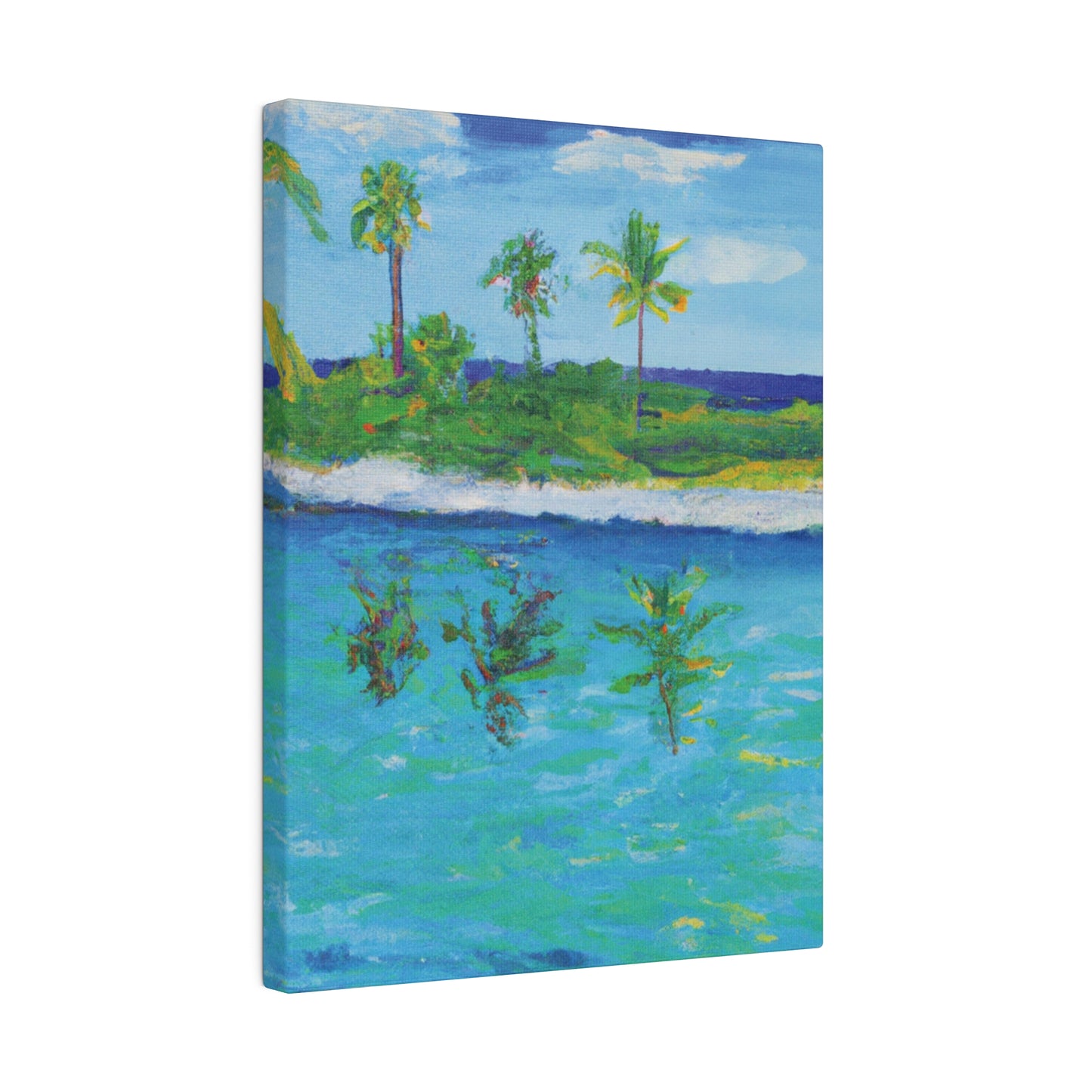 7382P - Bahamas Ocean Painting Print | Bahamas | Ocean | Beach | Poster | Home Decor | Wall Art | Canvas