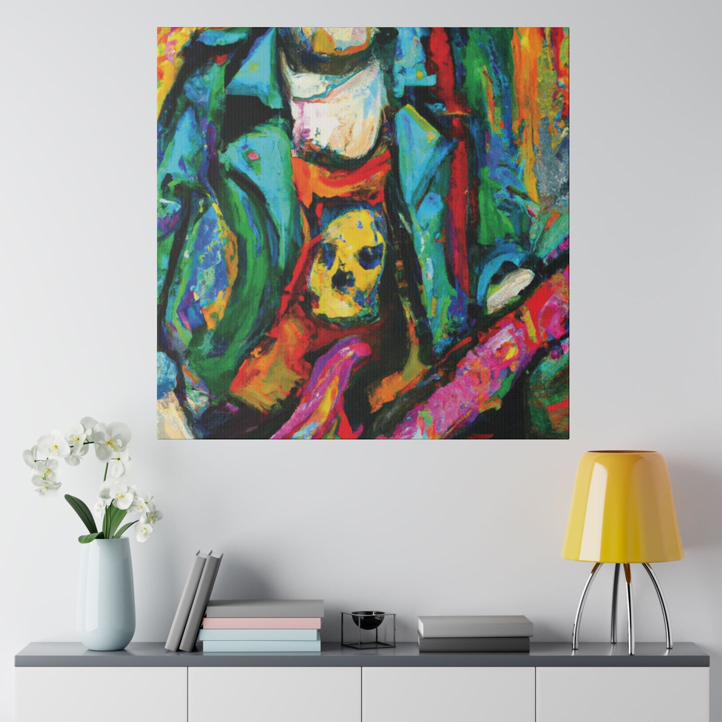 3118K - Rockstar Oil Painting Style Print | Poster | Home Decor | Wall Art | Music Art | Canvas