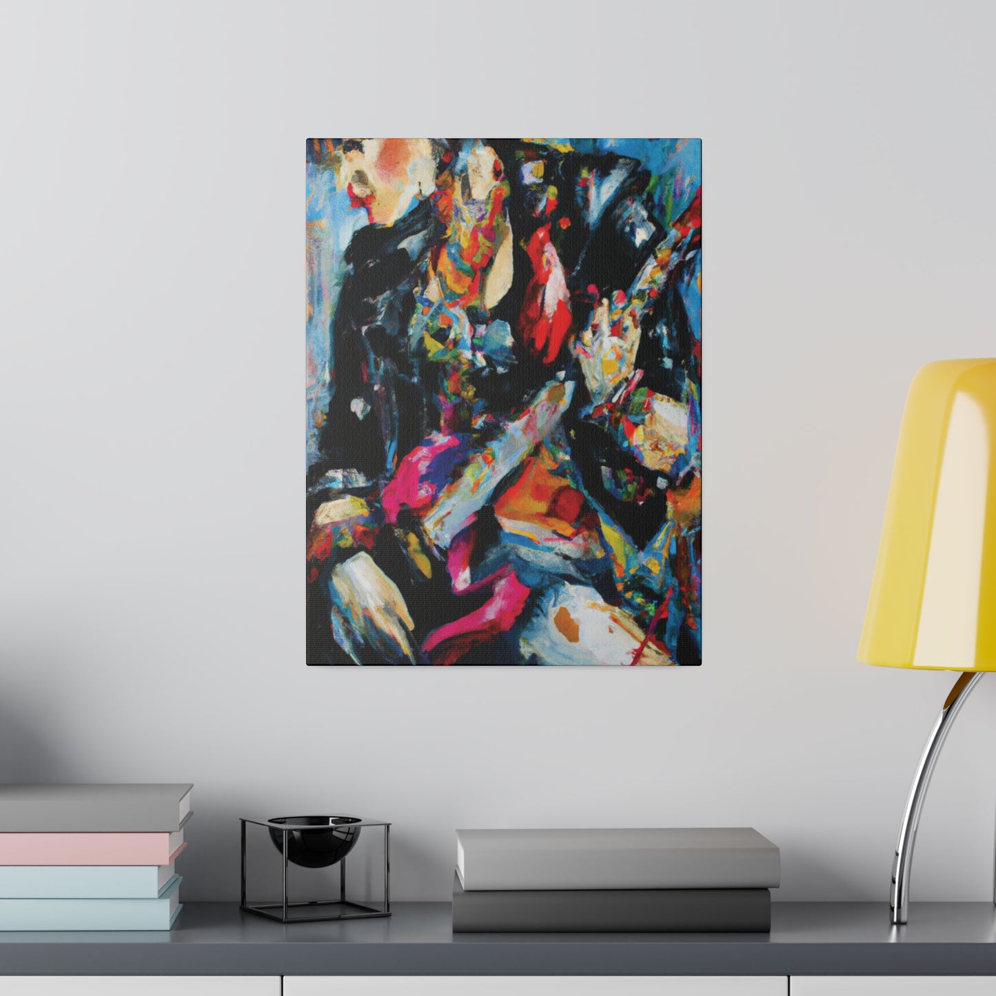 7248A - Rockstar Oil Painting Style Print | Poster | Home Decor | Wall Art | Music Art | Canvas
