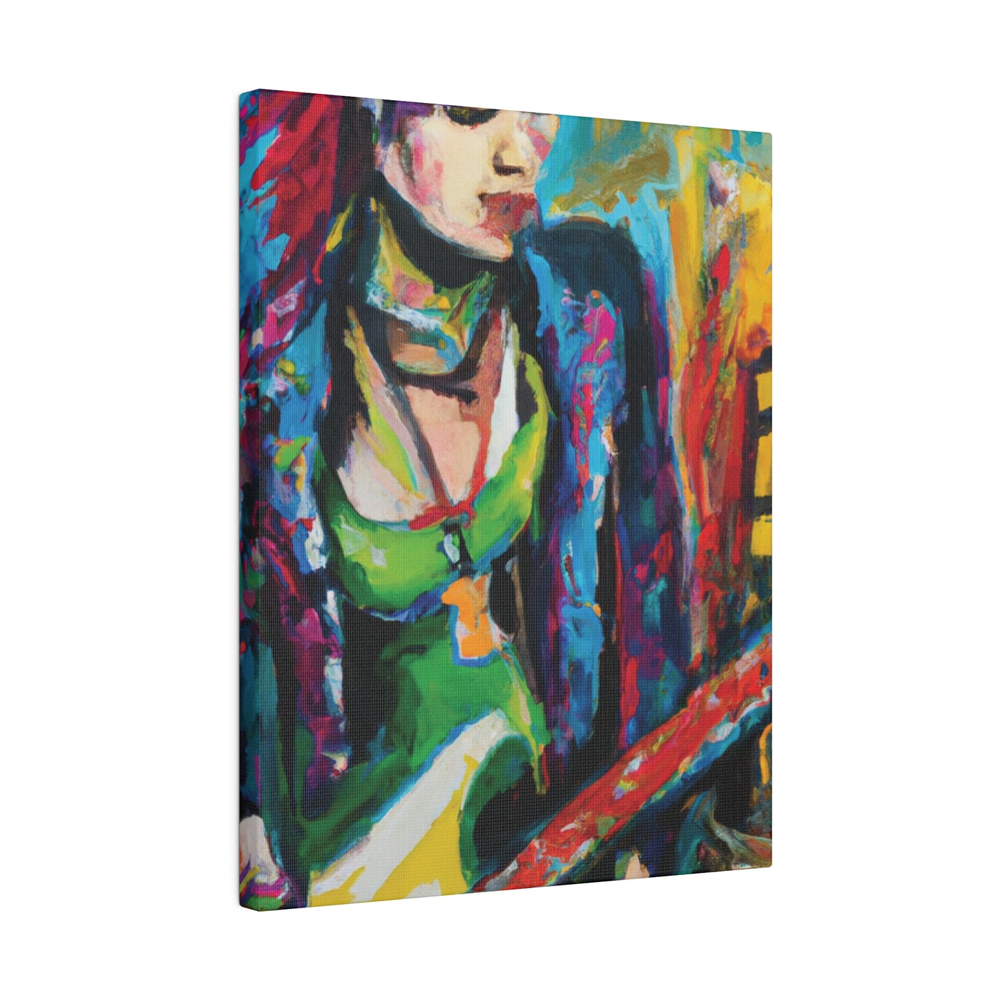 8561U - Rockstar Oil Painting Style Print | Poster | Home Decor | Wall Art | Music Art | Canvas