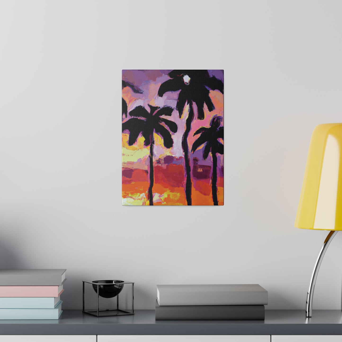 7449F - Miami Beach Sunset Painting Print | Miami | Beach | Sunset | Poster | Home Decor | Wall Art | Canvas