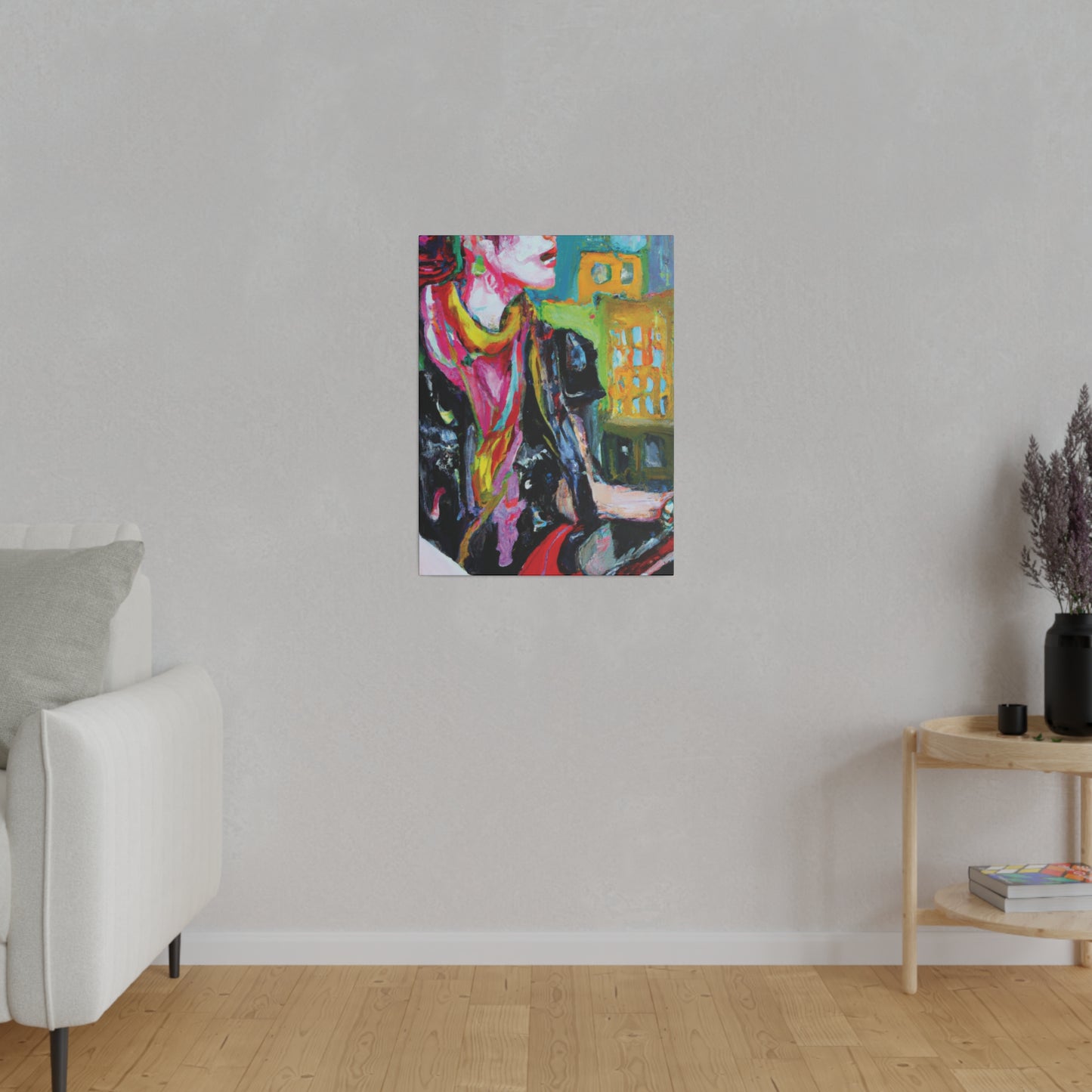 9896T - Rockstar Oil Painting Style Print | Poster | Home Decor | Wall Art | Music Art | Canvas