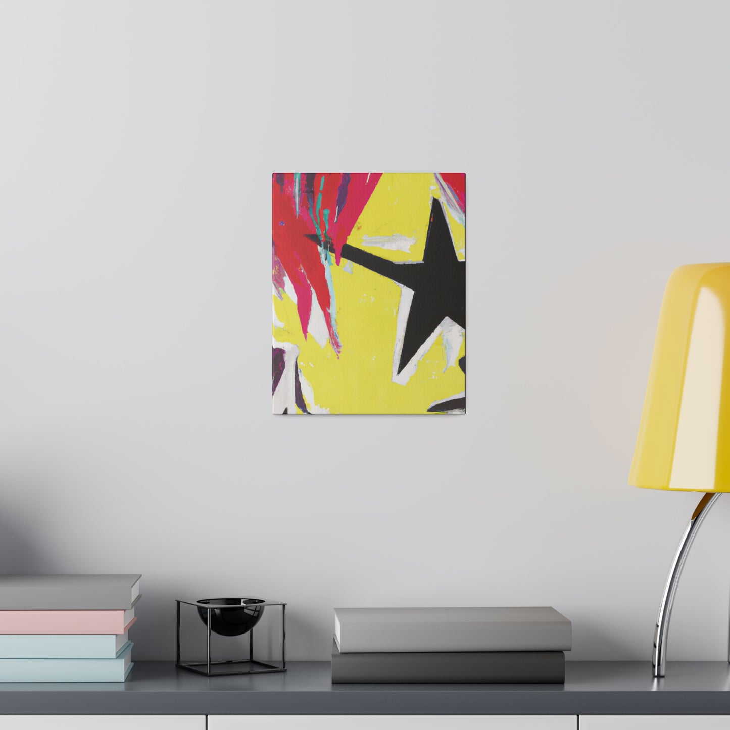 8768M - Rockstar Painting Print | Face | Abstract | Poster | Home Decor | Wall Art | Music Art | Canvas