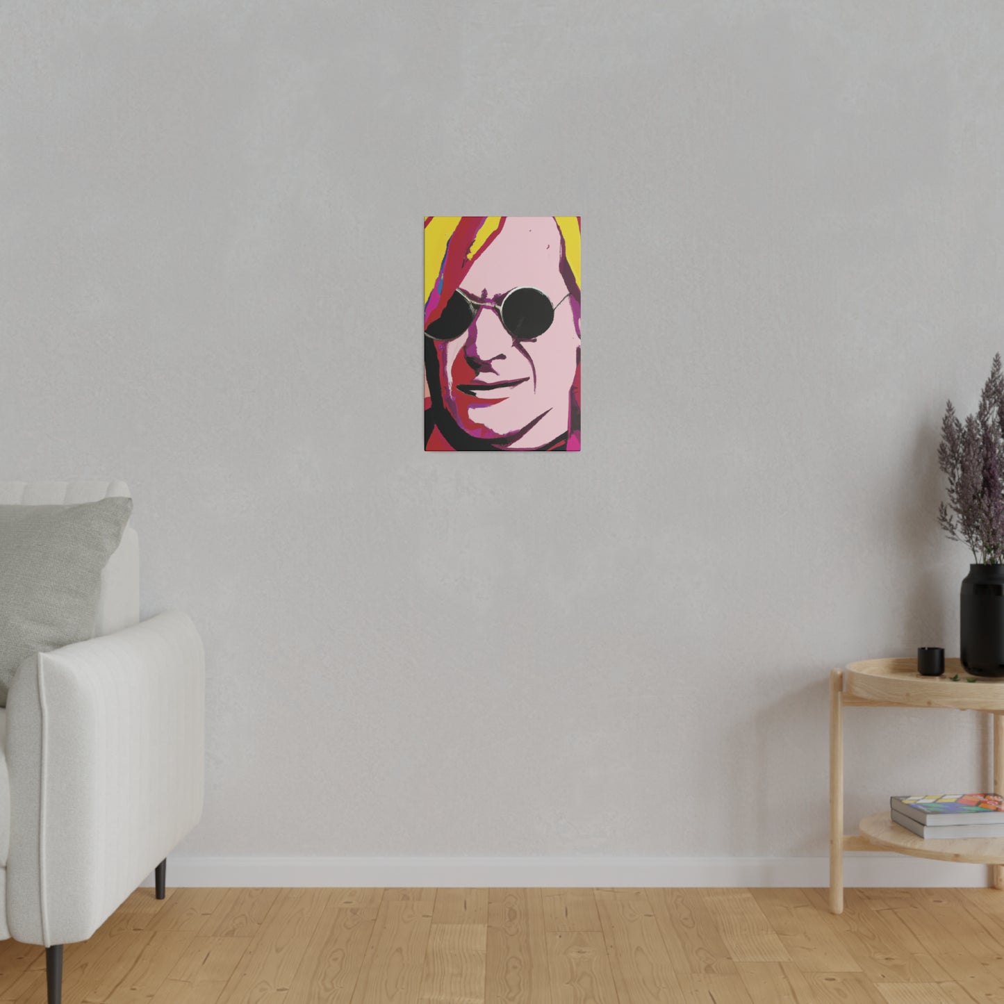 4125F - Rockstar Painting Print | Face | Abstract | Poster | Home Decor | Wall Art | Music Art | Canvas