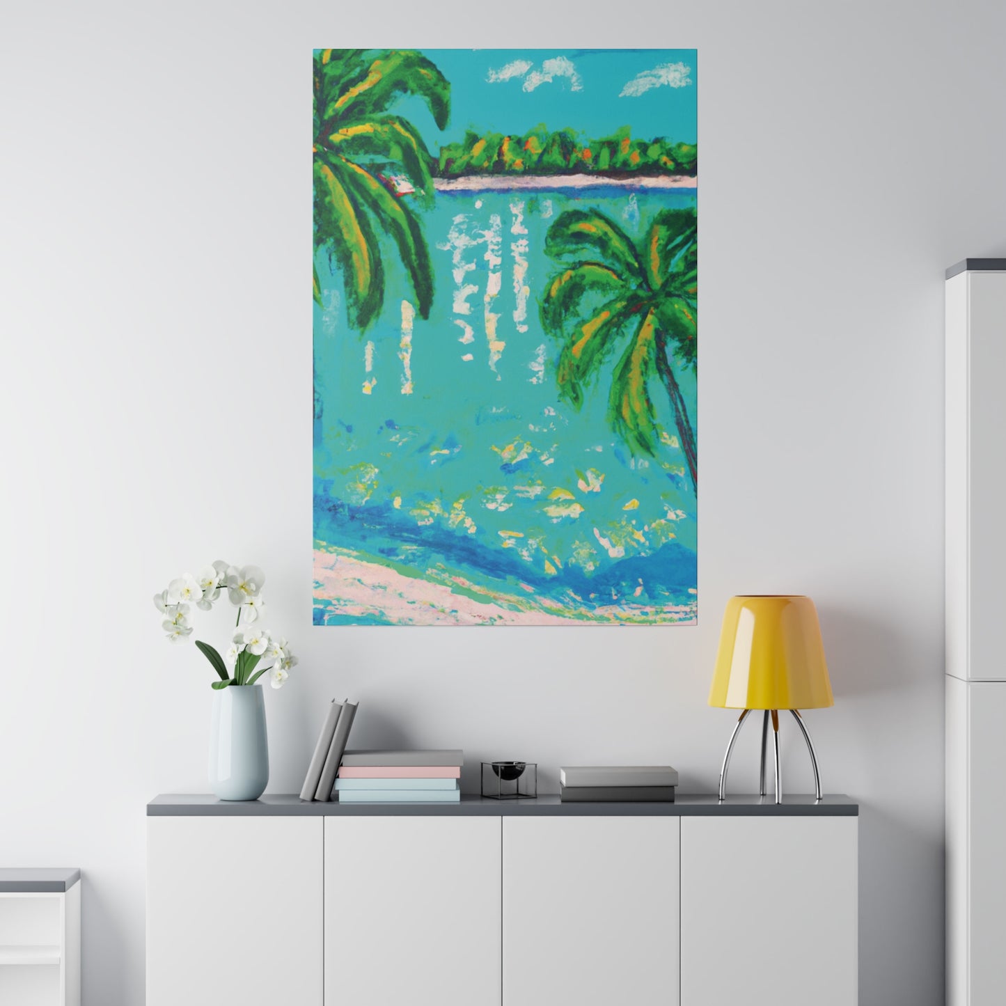 6412Q - Bahamas Ocean Painting Print | Bahamas | Ocean | Beach | Poster | Home Decor | Wall Art | Canvas