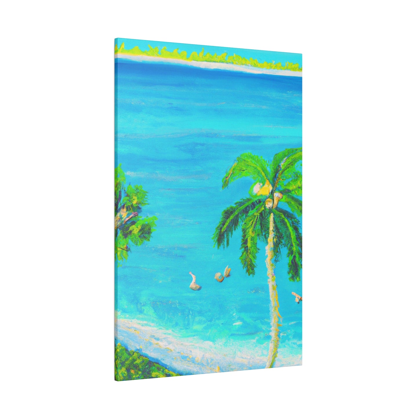 3749J - Bahamas Ocean Painting Print | Bahamas | Ocean | Beach | Poster | Home Decor | Wall Art | Canvas