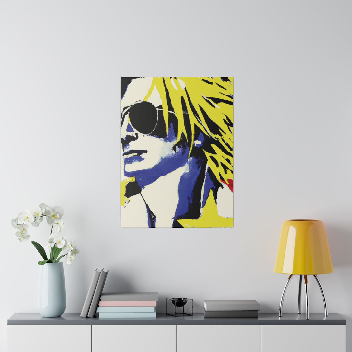 8928P - Rockstar Painting Print | Face | Abstract | Poster | Home Decor | Wall Art | Music Art | Canvas