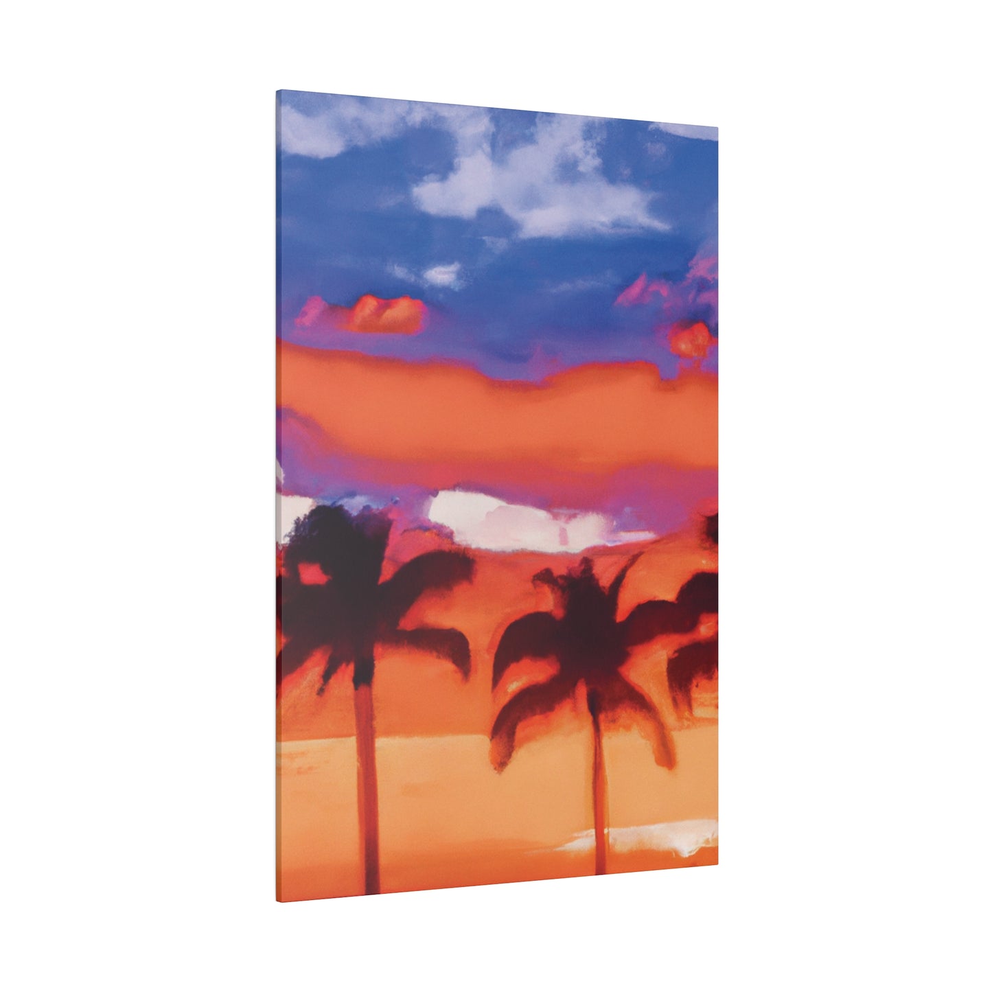 8546B - Miami Beach Sunset Painting Print | Miami | Beach | Sunset | Poster | Home Decor | Wall Art | Canvas