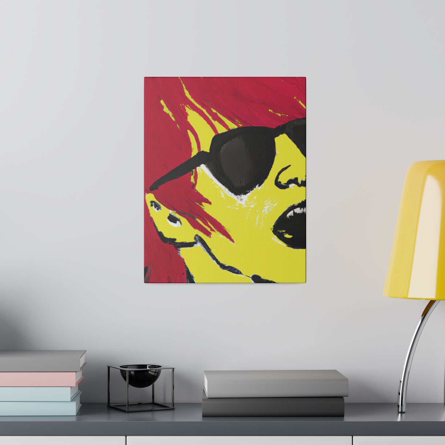 4788K - Rockstar Painting Print | Face | Abstract | Poster | Home Decor | Wall Art | Music Art | Canvas