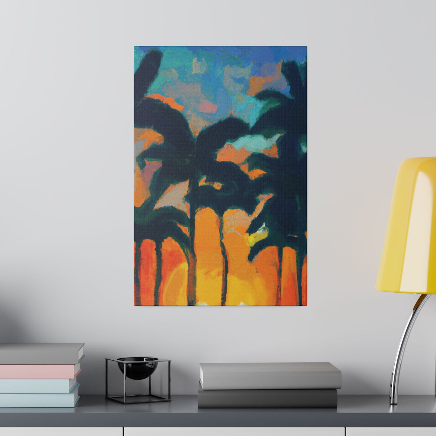 6877B - Miami Beach Sunset Painting Print | Miami | Beach | Sunset | Poster | Home Decor | Wall Art | Canvas