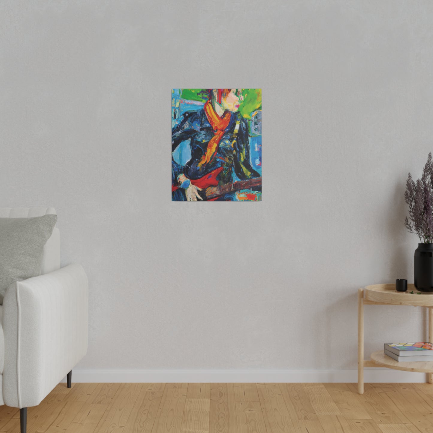 935O - Rockstar Oil Painting Style Print | Poster | Home Decor | Wall Art | Music Art | Canvas