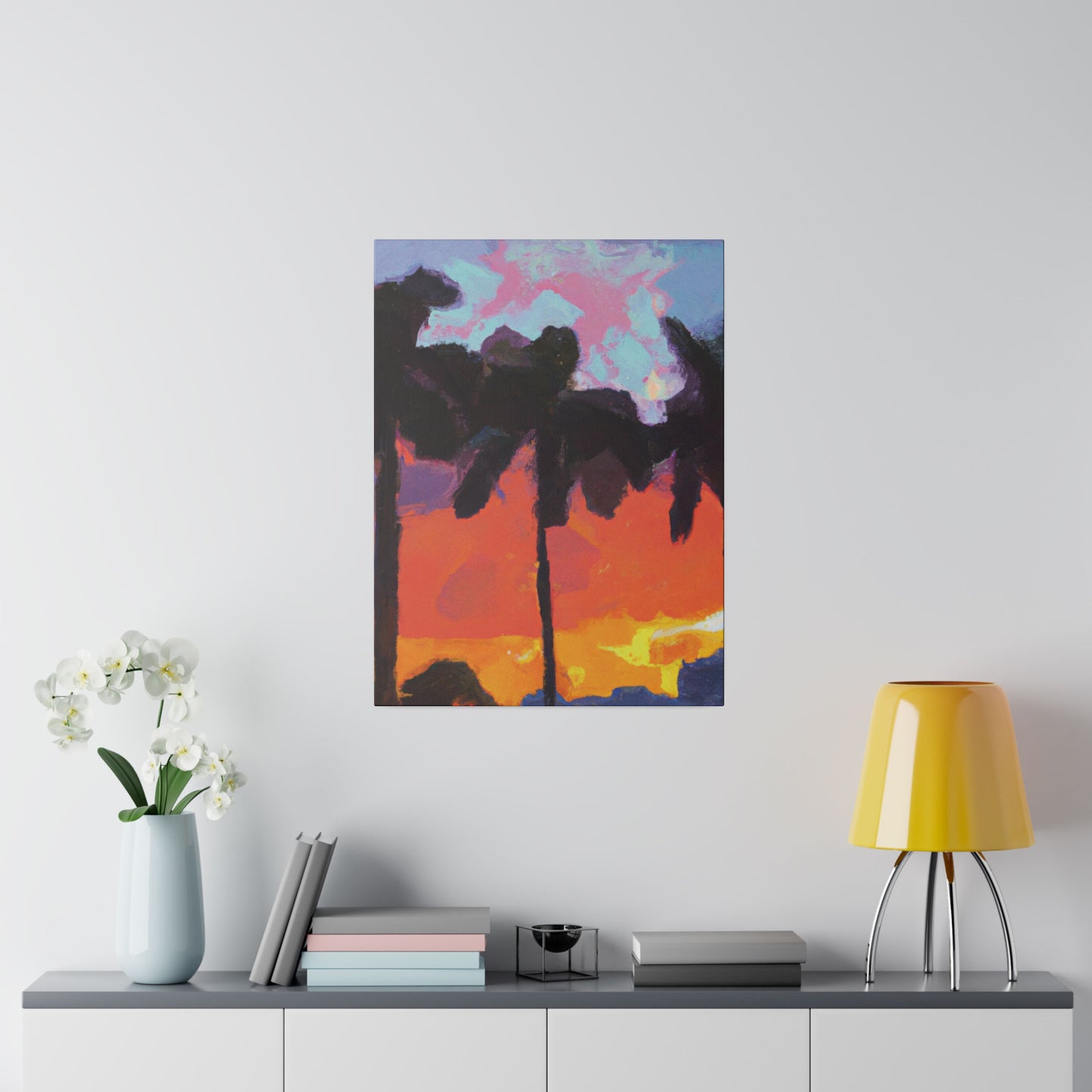 9276D - Miami Beach Sunset Painting Print | Miami | Beach | Sunset | Poster | Home Decor | Wall Art | Canvas