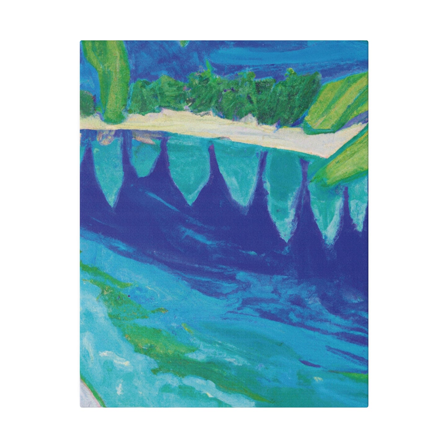 4845E - Bahamas Ocean Painting Print | Bahamas | Ocean | Beach | Poster | Home Decor | Wall Art | Canvas