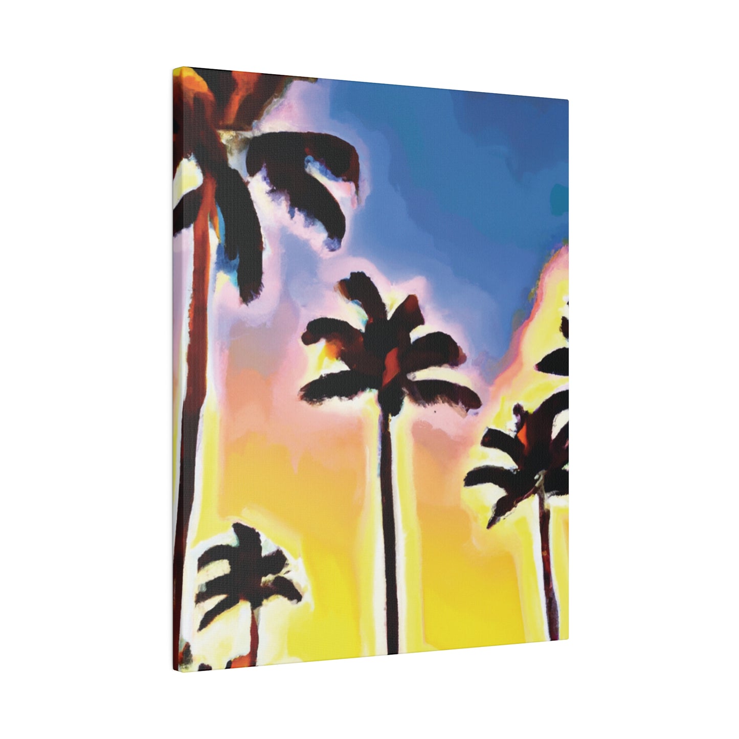 3437Q - Miami Beach Sunset Painting Print | Miami | Beach | Sunset | Poster | Home Decor | Wall Art | Canvas