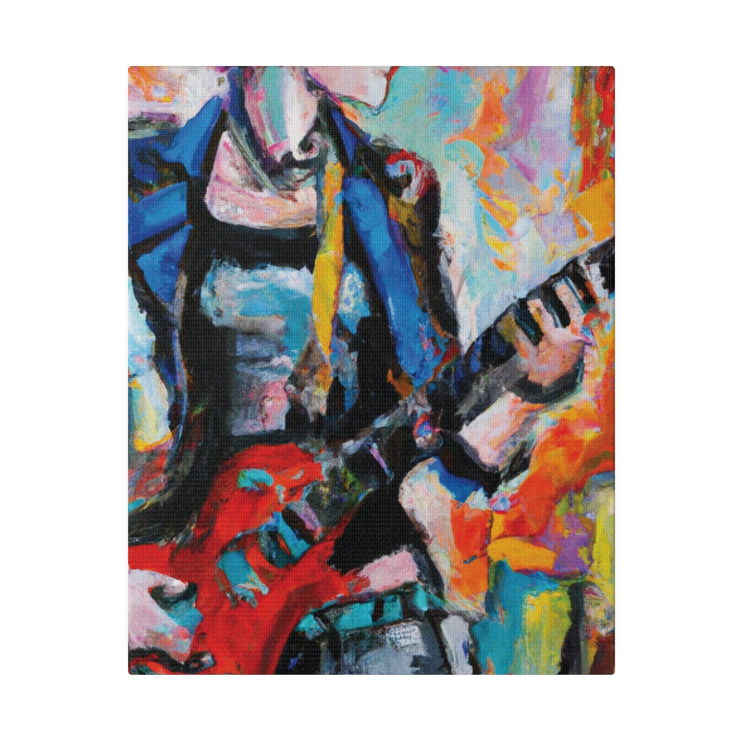 3278V - Rockstar Oil Painting Style Print | Poster | Home Decor | Wall Art | Music Art | Canvas