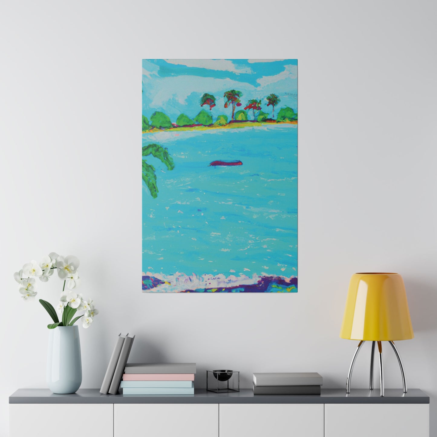 7481H - Bahamas Ocean Painting Print | Bahamas | Ocean | Beach | Poster | Home Decor | Wall Art | Canvas