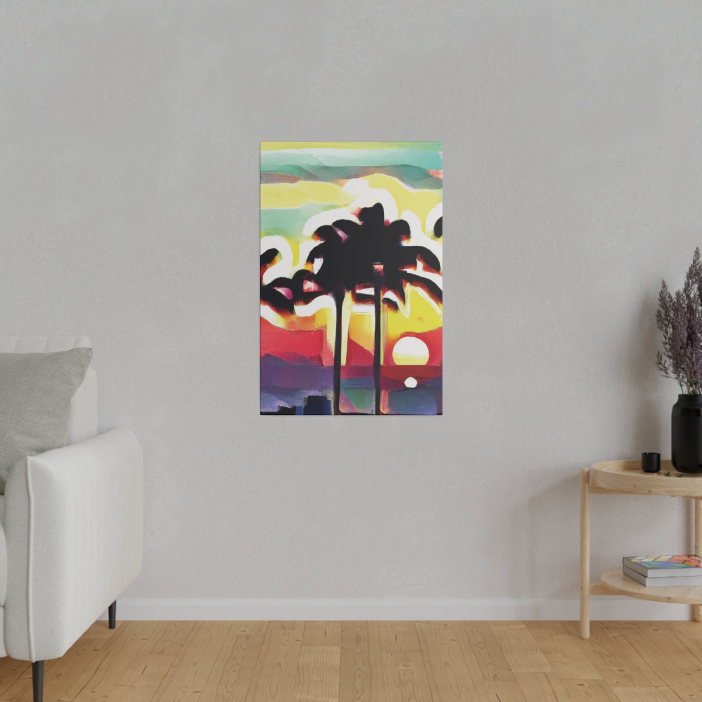 4134X - Miami Beach Sunset Painting Print | Miami | Beach | Sunset | Poster | Home Decor | Wall Art | Canvas