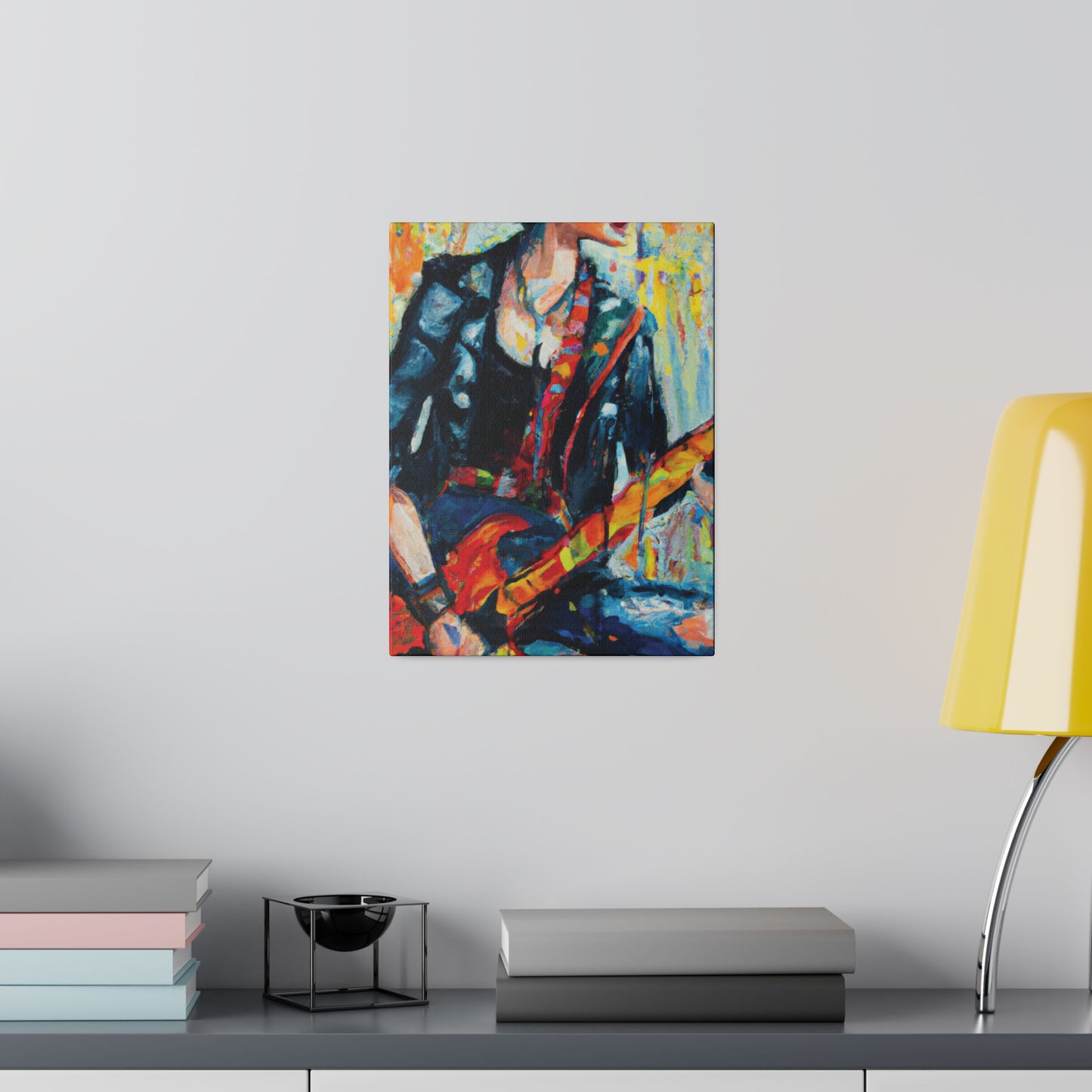 4573T - Rockstar Oil Painting Style Print | Poster | Home Decor | Wall Art | Music Art | Canvas