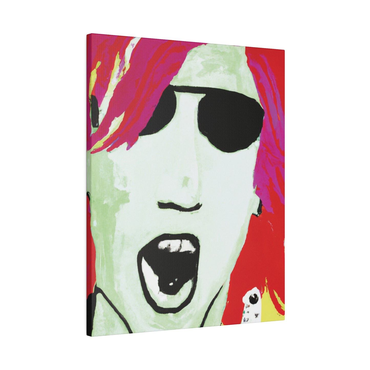 4662J - Rockstar Painting Print | Face | Abstract | Poster | Home Decor | Wall Art | Music Art | Canvas