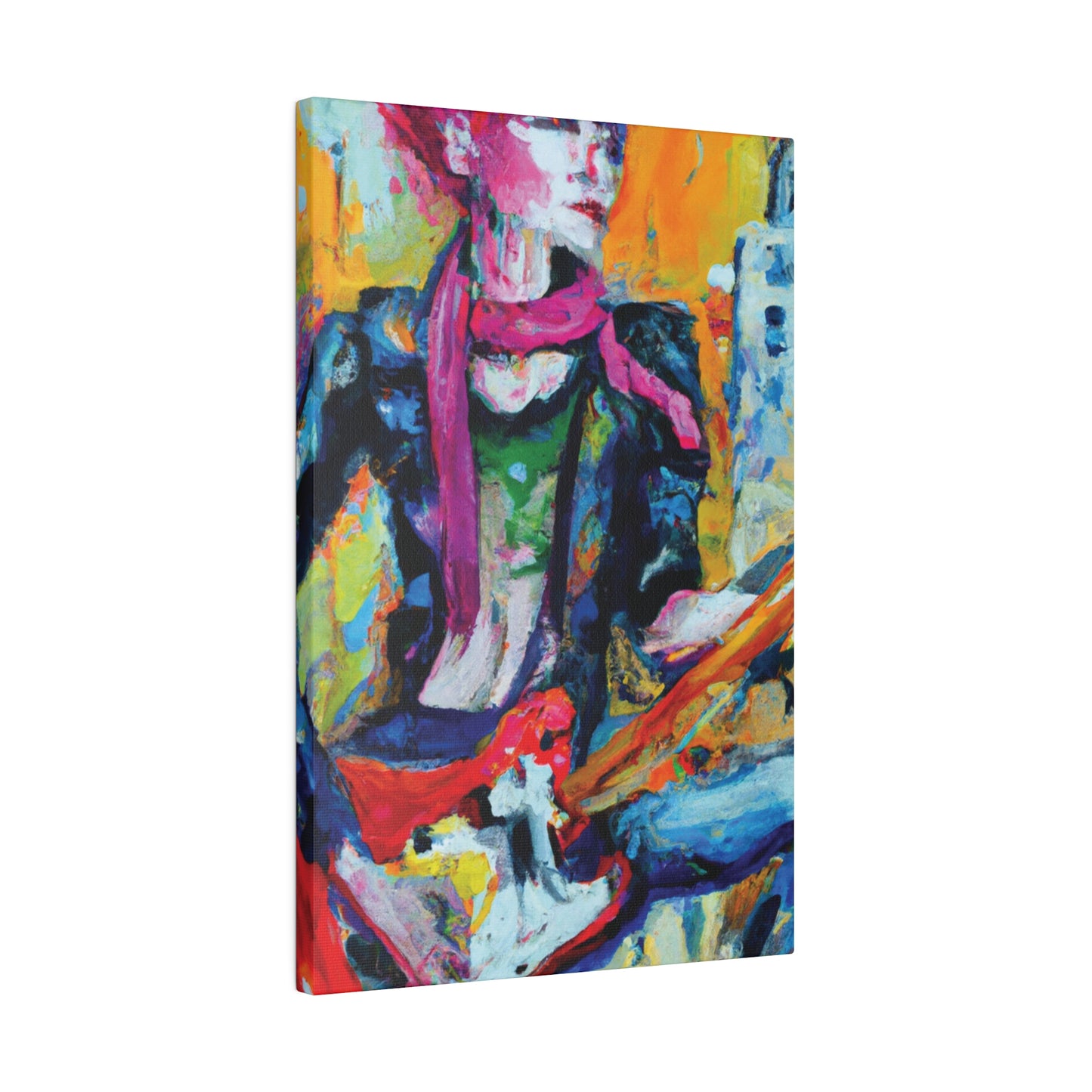 2736R - Rockstar Oil Painting Style Print | Poster | Home Decor | Wall Art | Music Art | Canvas