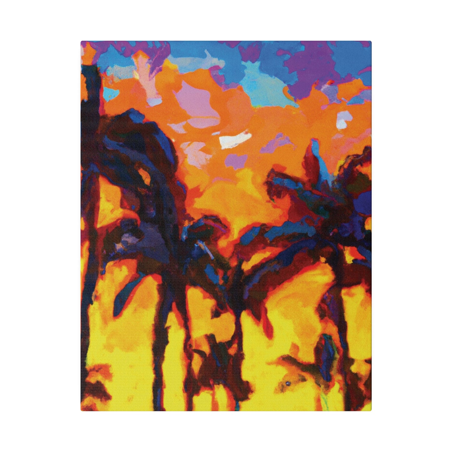 5533Y - Miami Beach Sunset Painting Print | Miami | Beach | Sunset | Poster | Home Decor | Wall Art | Canvas