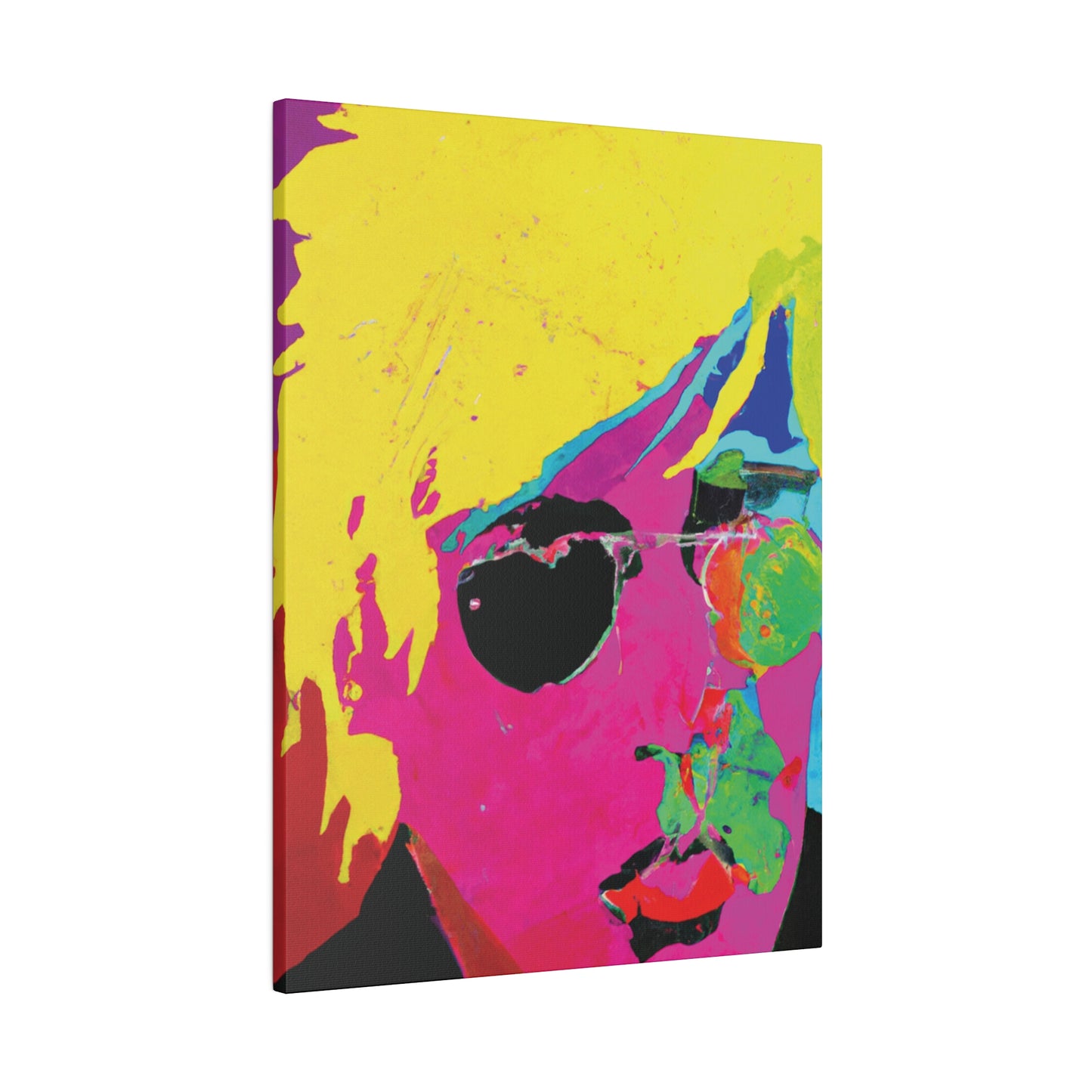 7141U - Rockstar Painting Print | Face | Abstract | Poster | Home Decor | Wall Art | Music Art | Canvas