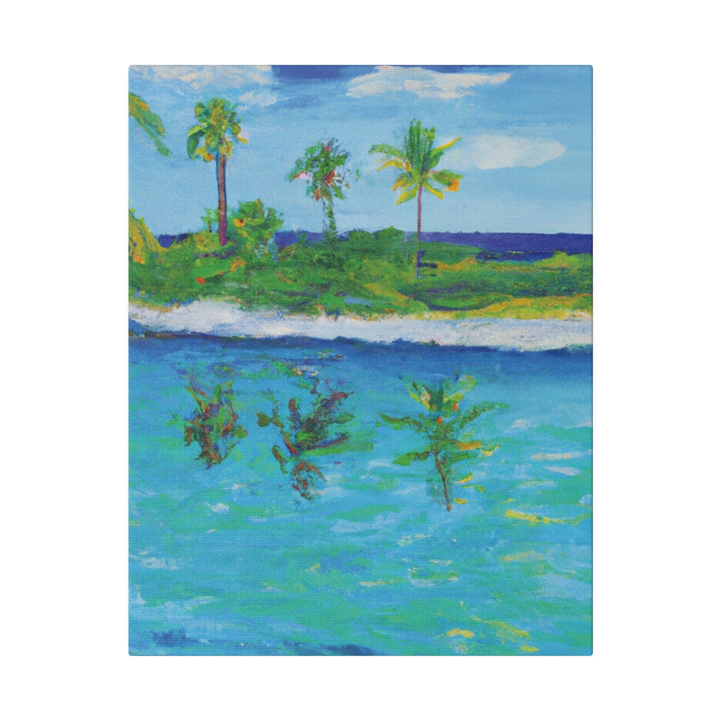 7382P - Bahamas Ocean Painting Print | Bahamas | Ocean | Beach | Poster | Home Decor | Wall Art | Canvas