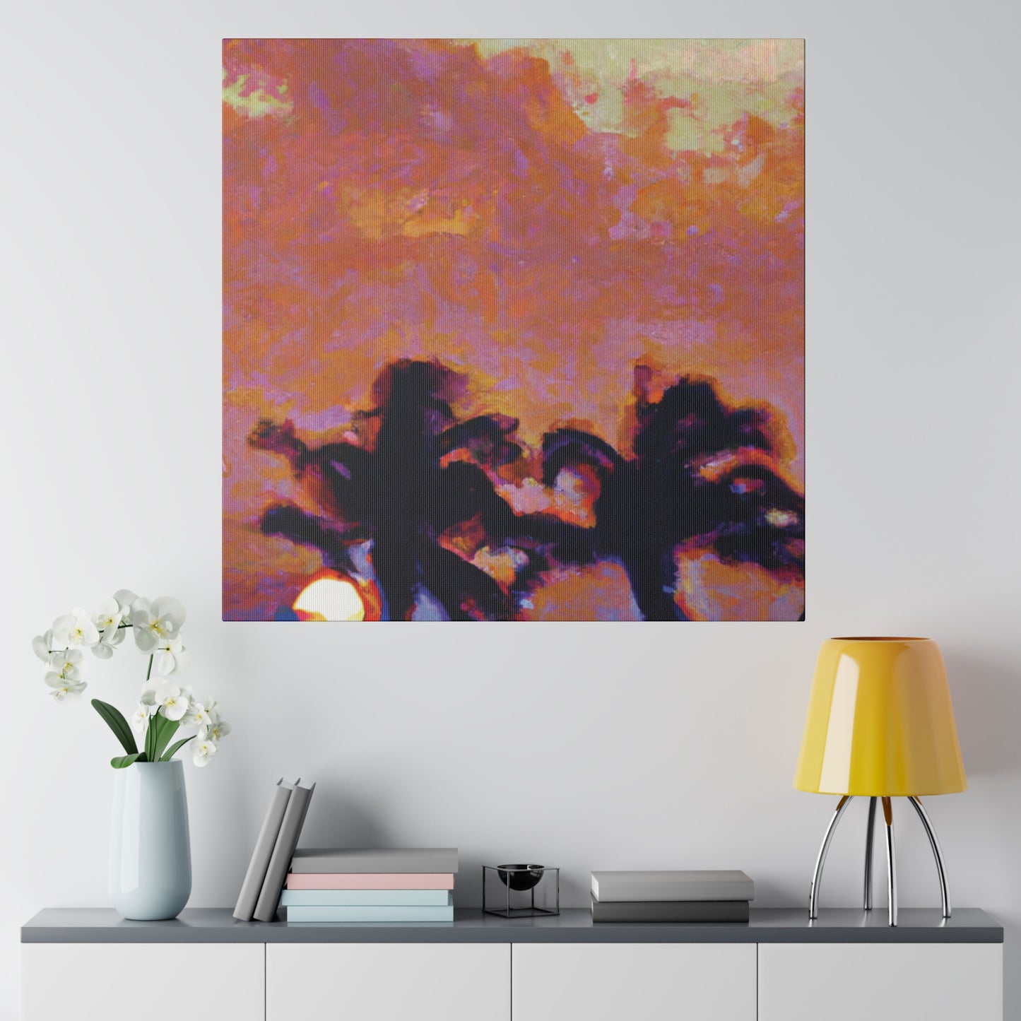 8235O - Miami Beach Sunset Painting Print | Miami | Beach | Sunset | Poster | Home Decor | Wall Art | Canvas