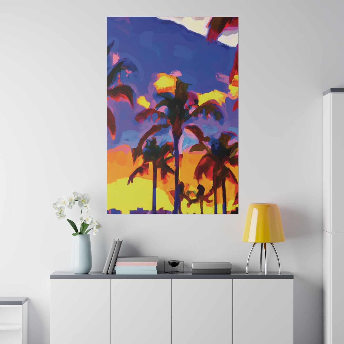 3162U - Miami Beach Sunset Painting Print | Miami | Beach | Sunset | Poster | Home Decor | Wall Art | Canvas