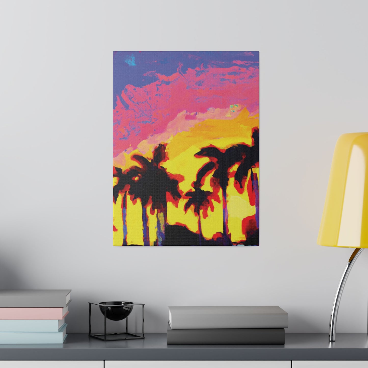 9284G - Miami Beach Sunset Painting Print | Miami | Beach | Sunset | Poster | Home Decor | Wall Art | Canvas