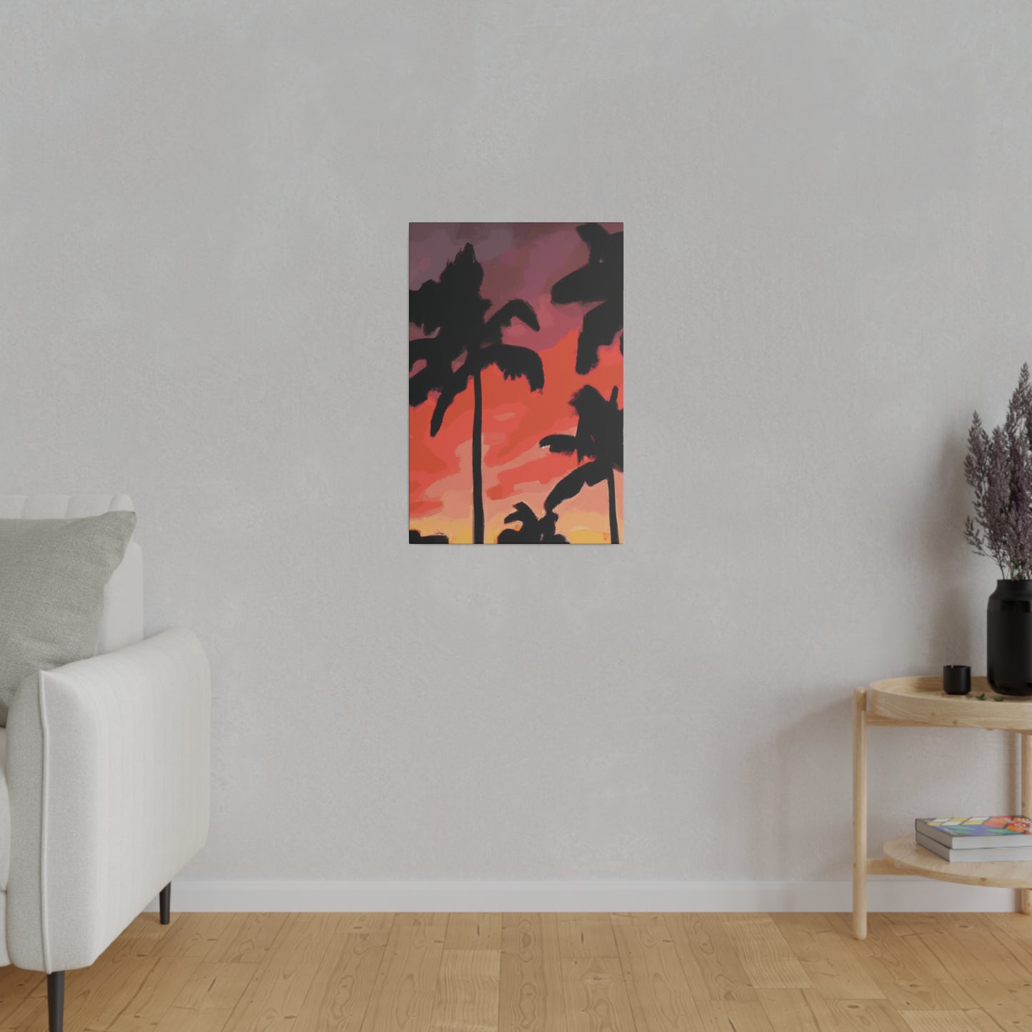9324K - Miami Beach Sunset Painting Print | Miami | Beach | Sunset | Poster | Home Decor | Wall Art | Canvas