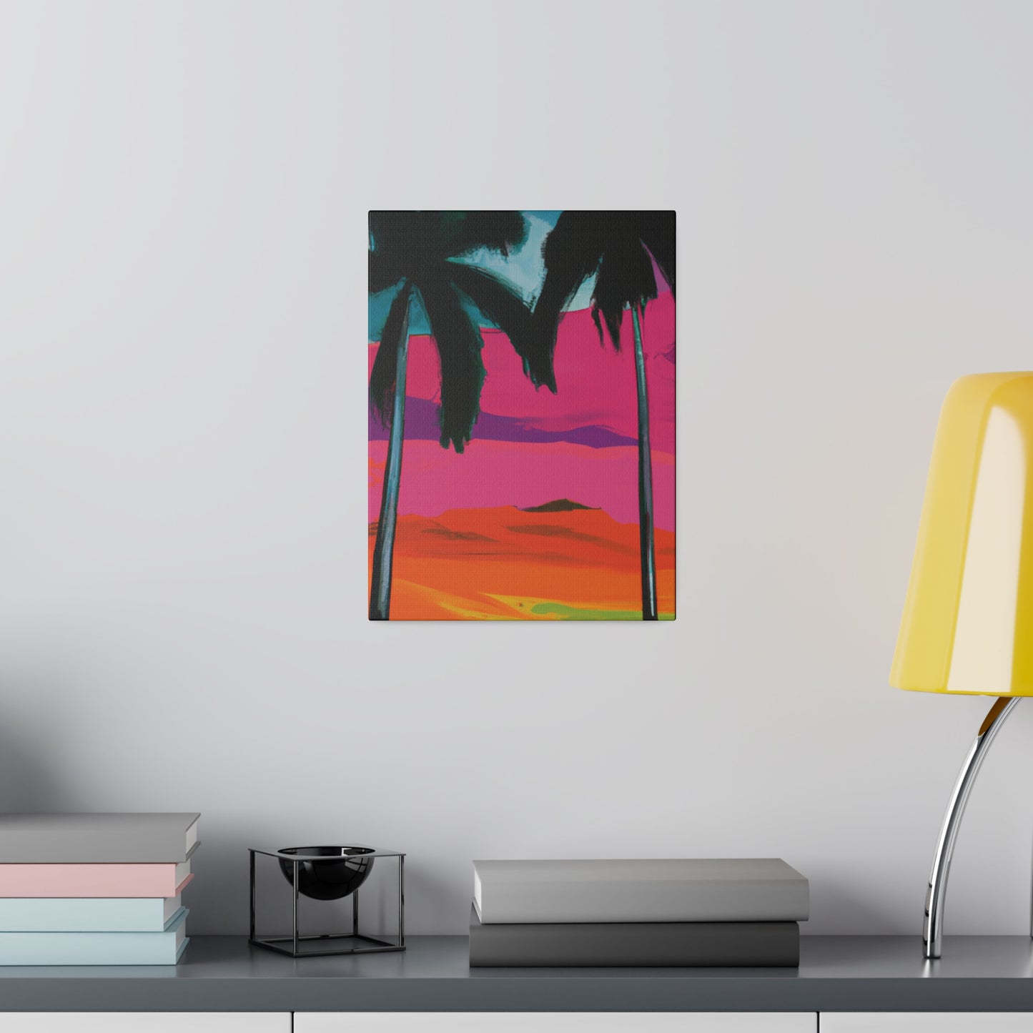 9027A - Miami Beach Sunset Painting Print | Miami | Beach | Sunset | Poster | Home Decor | Wall Art | Canvas