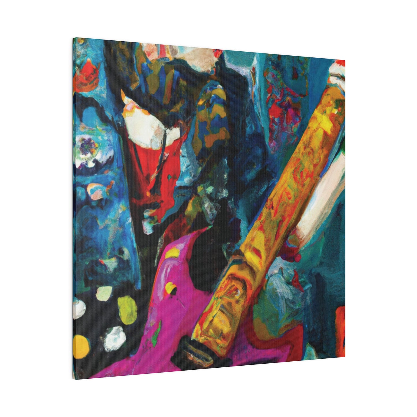 7272P - Rockstar Oil Painting Style Print | Poster | Home Decor | Wall Art | Music Art | Canvas