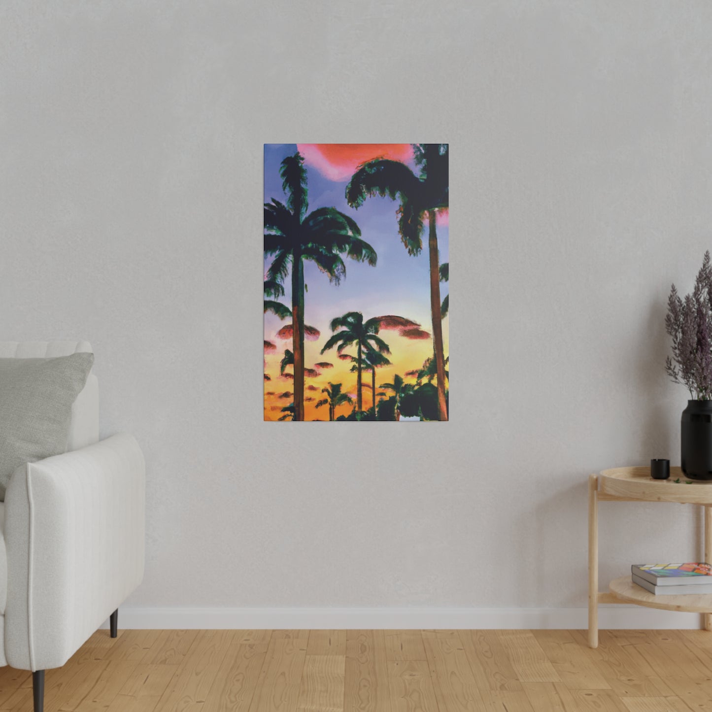 5202J - Miami Beach Sunset Painting Print | Miami | Beach | Sunset | Poster | Home Decor | Wall Art | Canvas