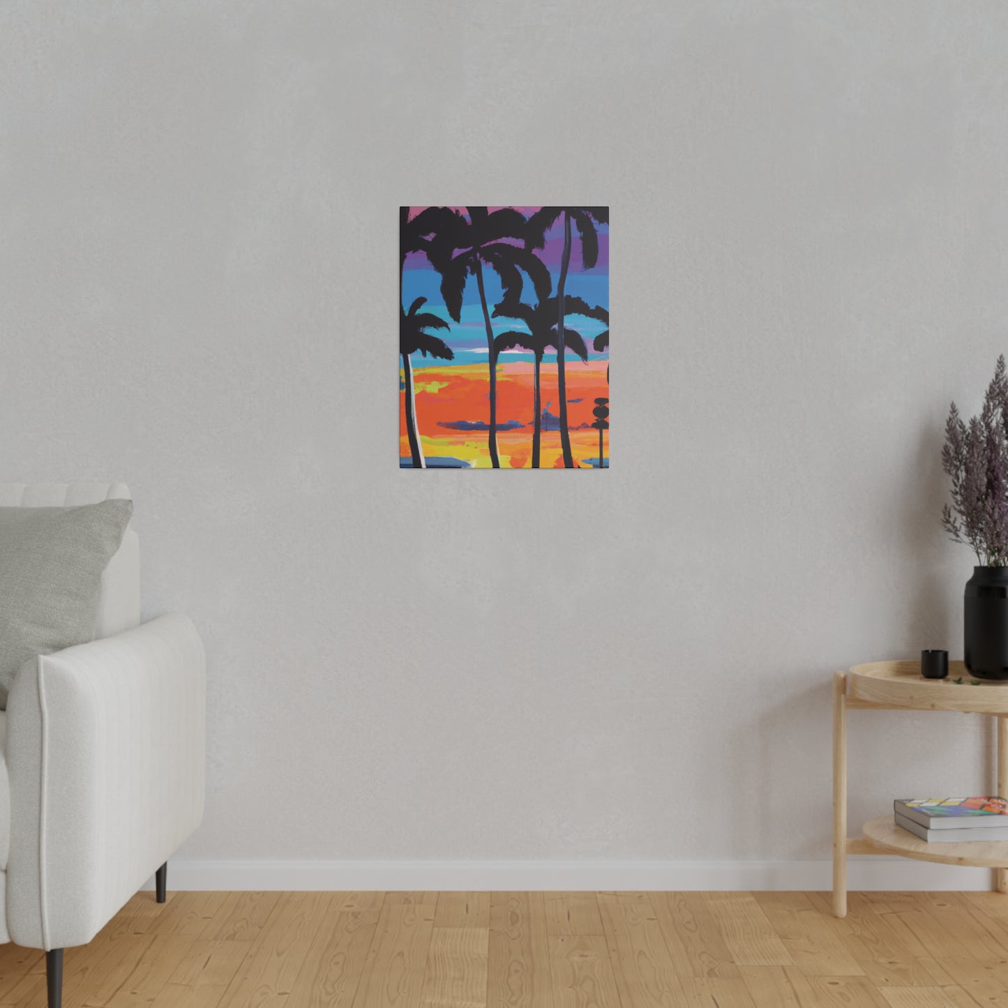 7891V - Miami Beach Sunset Painting Print | Miami | Beach | Sunset | Poster | Home Decor | Wall Art | Canvas