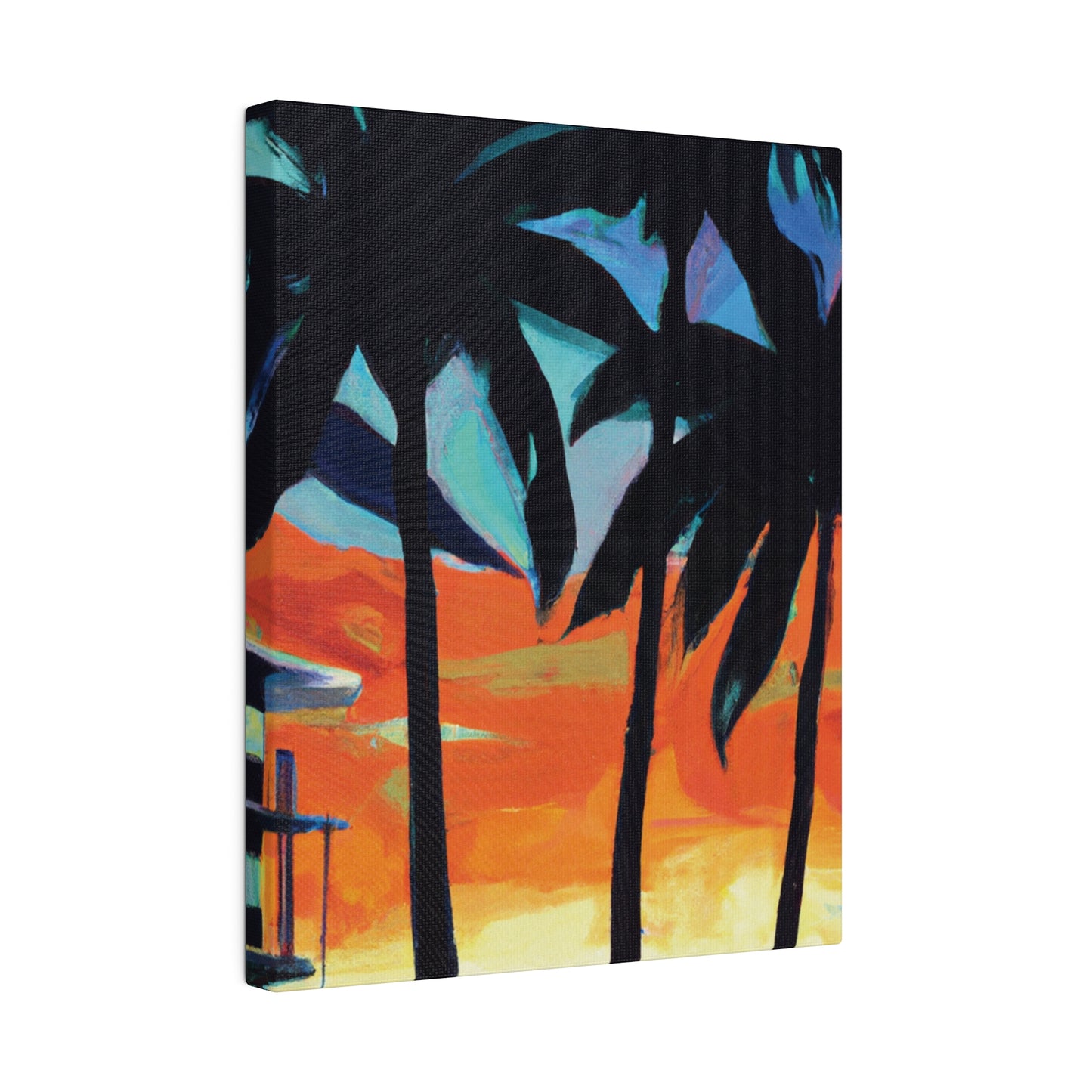 4567W - Miami Beach Sunset Painting Print | Miami | Beach | Sunset | Poster | Home Decor | Wall Art | Canvas