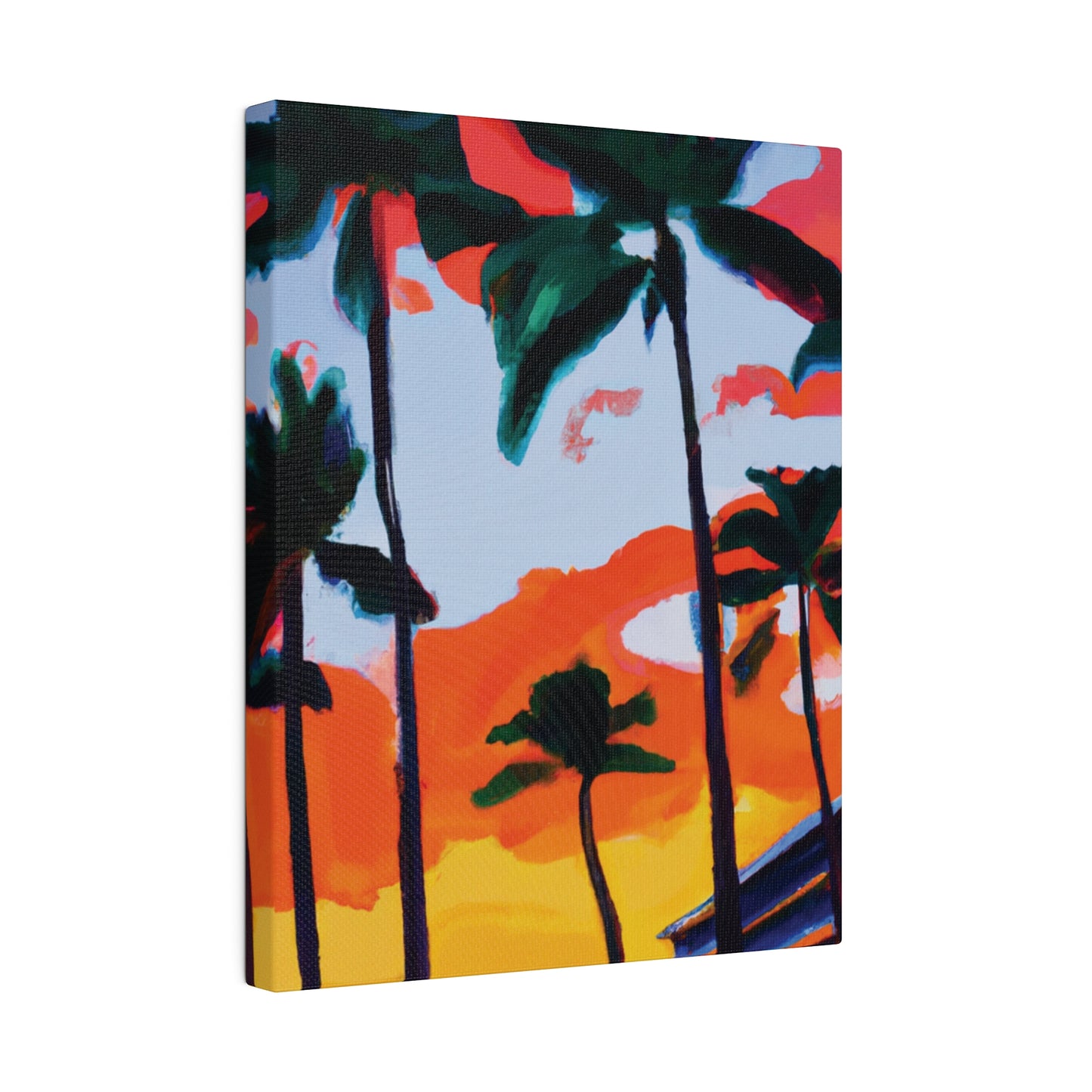 2741Q - Miami Beach Sunset Painting Print | Miami | Beach | Sunset | Poster | Home Decor | Wall Art | Canvas