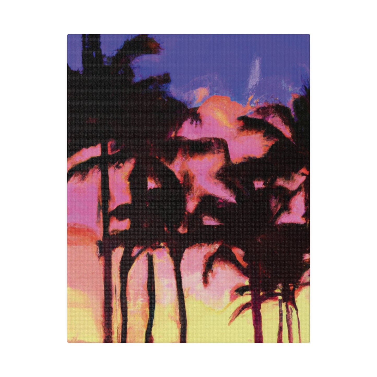 9365H - Miami Beach Sunset Painting Print | Miami | Beach | Sunset | Poster | Home Decor | Wall Art | Canvas