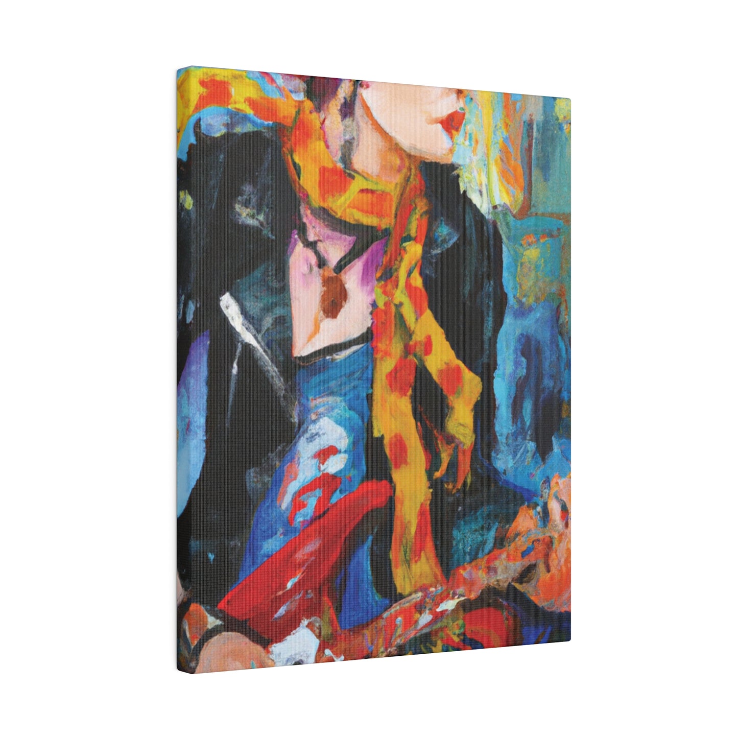 6234X - Rockstar Oil Painting Style Print | Poster | Home Decor | Wall Art | Music Art | Canvas