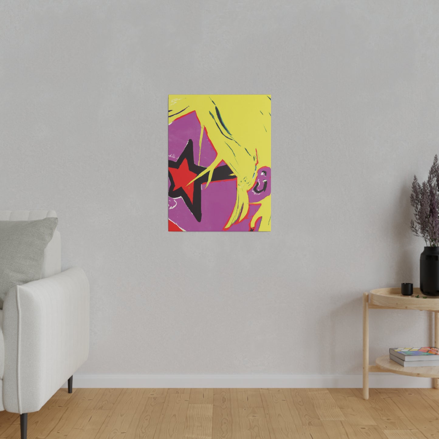 938K - Rockstar Painting Print | Face | Abstract | Poster | Home Decor | Wall Art | Music Art | Canvas