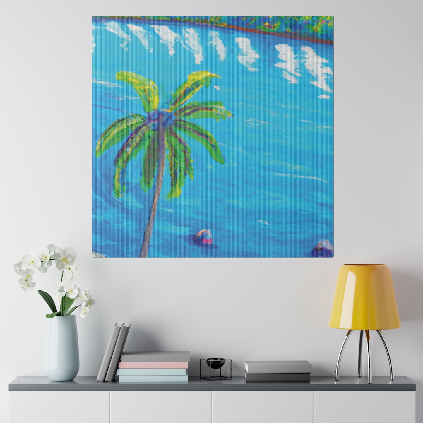 3952F - Bahamas Ocean Painting Print | Bahamas | Ocean | Beach | Poster | Home Decor | Wall Art | Canvas