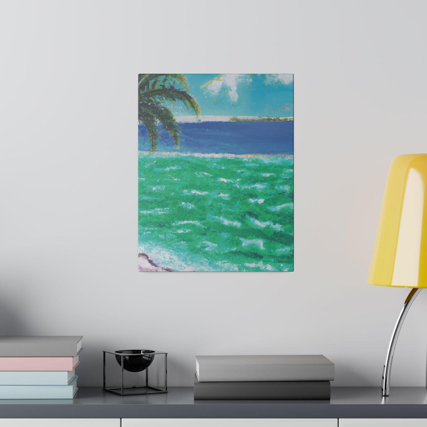 8274K - Bahamas Ocean Painting Print | Bahamas | Ocean | Beach | Poster | Home Decor | Wall Art | Canvas