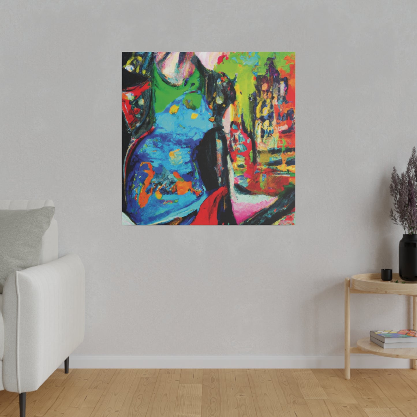 7372Z - Rockstar Oil Painting Style Print | Poster | Home Decor | Wall Art | Music Art | Canvas