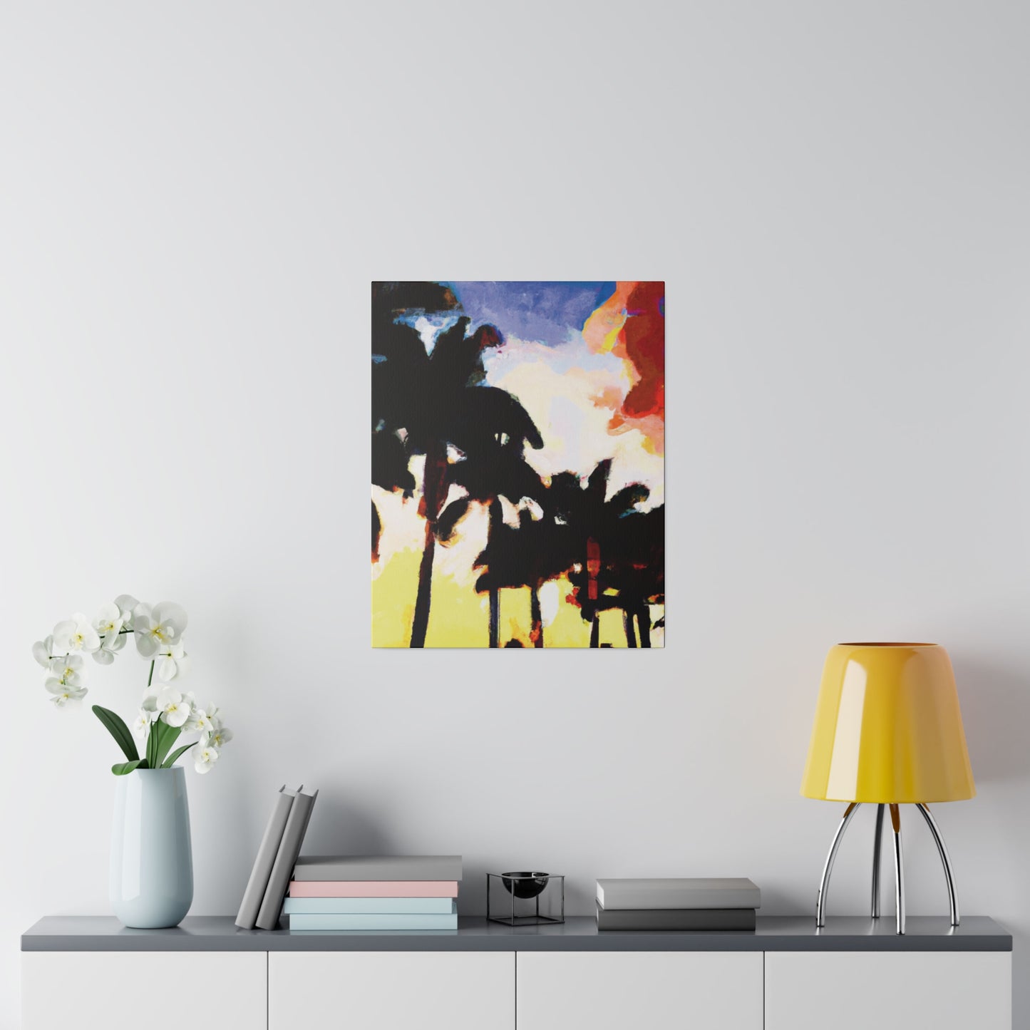 9127M - Miami Beach Sunset Painting Print | Miami | Beach | Sunset | Poster | Home Decor | Wall Art | Canvas