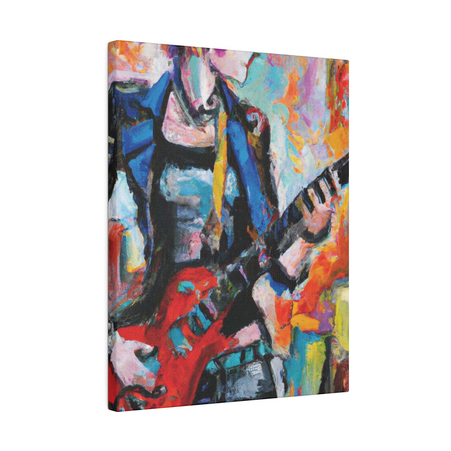 3278V - Rockstar Oil Painting Style Print | Poster | Home Decor | Wall Art | Music Art | Canvas